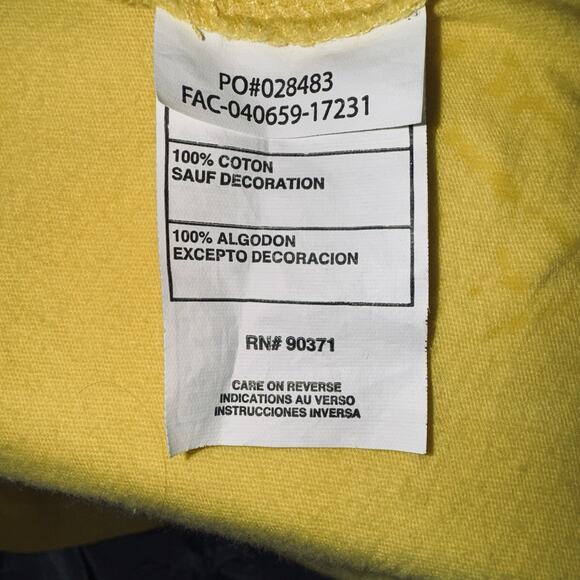 Camp David University Oregon Ducks Men’s 2XL Yellow Green Shirt Spelled Out - Picture 5 of 6